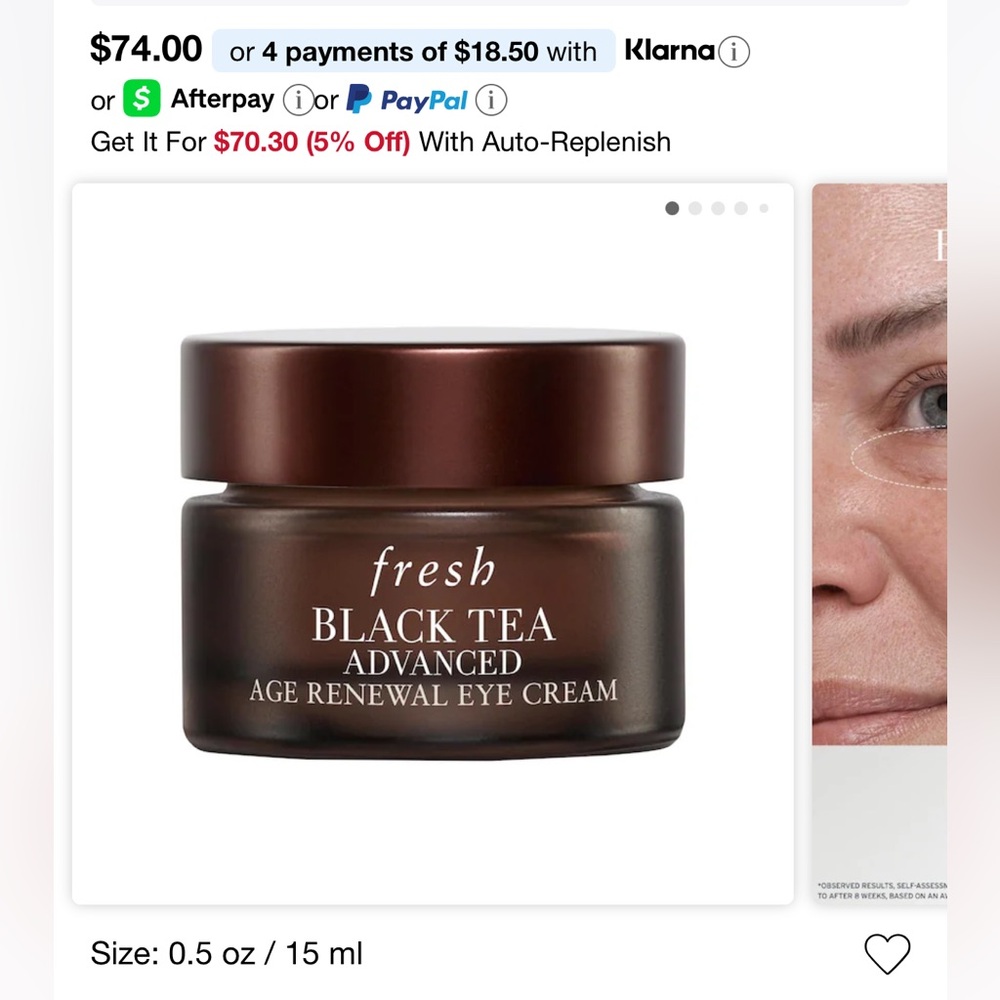 fresh Black Tea Advanced Eye Cream